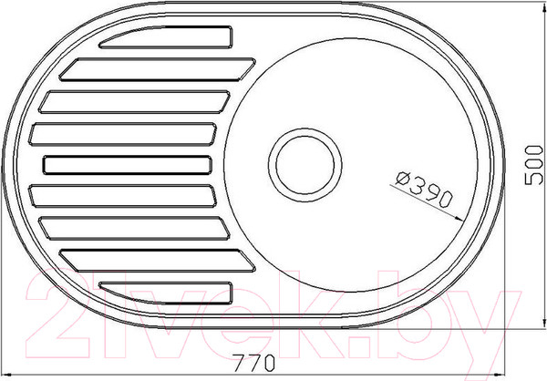 Изображение товара Мойка кухонная STELLAR S97750D