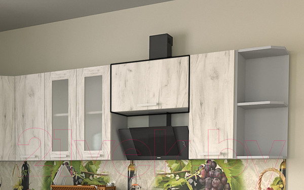 Изображение товара Шкаф под вытяжку Интерлиния Компо ВШГ 60-360 (дуб белый)