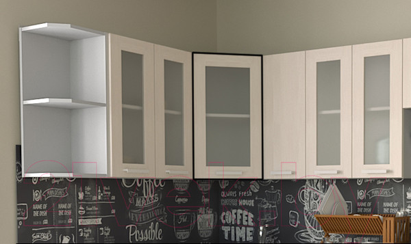 Изображение товара Шкаф навесной для кухни Интерлиния Компо ВШУст-720 (вудлайн кремовый)