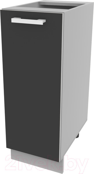 Изображение товара Шкаф-стол кухонный Интерлиния Компо НШ30р-1дв (антрацит)