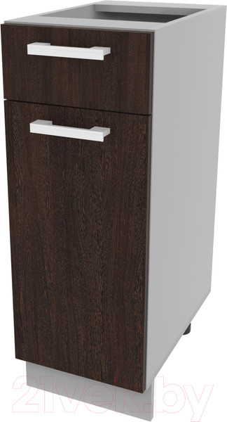 Изображение товара Шкаф-стол кухонный Интерлиния Компо НШ30рш1 (дуб венге)