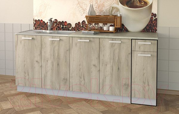 Изображение товара Шкаф-стол кухонный Интерлиния Компо НШ30рш1 (дуб серый)