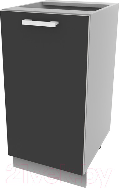 Изображение товара Шкаф-стол кухонный Интерлиния Компо НШ40р-1дв (антрацит)