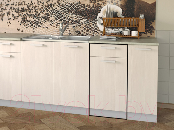 Изображение товара Шкаф-стол кухонный Интерлиния Компо НШ40рш1 (вудлайн кремовый)