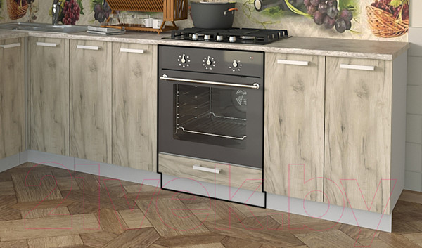 Изображение товара Шкаф под духовку Интерлиния Компо НШ60д (дуб серый)