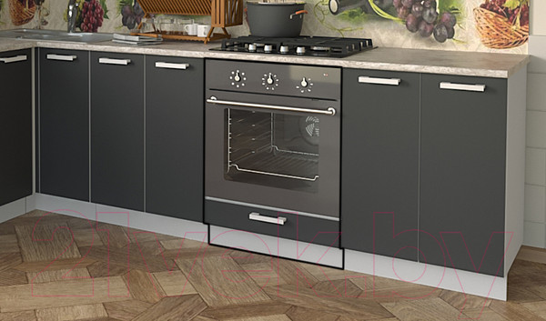 Изображение товара Шкаф под духовку Интерлиния Компо НШ60д (антрацит)