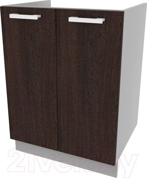 Изображение товара Шкаф под мойку Интерлиния Компо НШ60м-2дв (дуб венге)