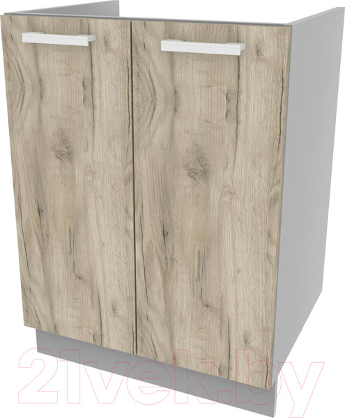 Изображение товара Шкаф под мойку Интерлиния Компо НШ60м-2дв (дуб серый)