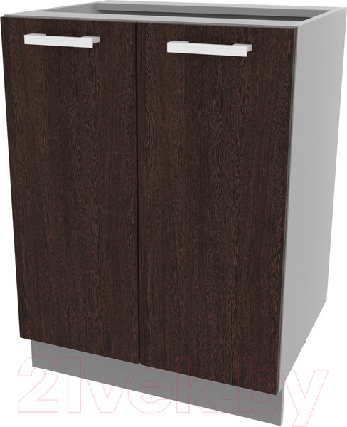 Изображение товара Шкаф-стол кухонный Интерлиния Компо НШ60р-2дв (дуб венге)