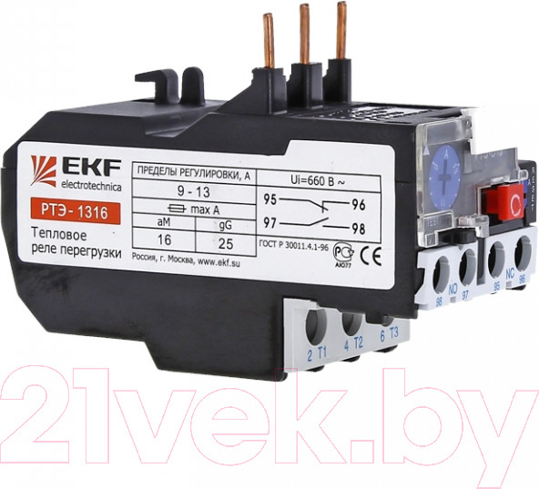 Изображение товара Реле тепловое EKF РТЭ-1310 4-6А / rel-1310-4-6