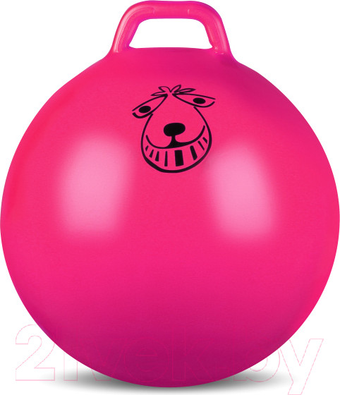 Изображение товара Фитбол с ручкой Indigo Sport IN093 (55см, розовый)