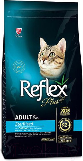 Изображение товара Сухой корм для кошек Reflex Plus Cat Sterilised с лососем (1.5кг)