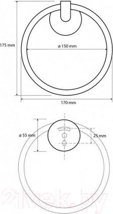 Изображение товара Кольцо для полотенца Bemeta 104204060