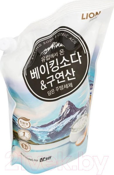 Изображение товара Средство для мытья посуды Lion Chamgreen с содой и лимонной кислотой (1.2л)