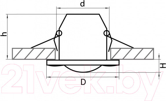 Изображение товара Точечный светильник Lightstar Difesa Piano 006881