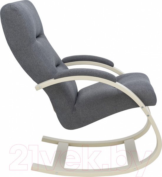 Изображение товара Кресло-качалка Импэкс Leset Милано (слоновая кость/малмо 95 серый)