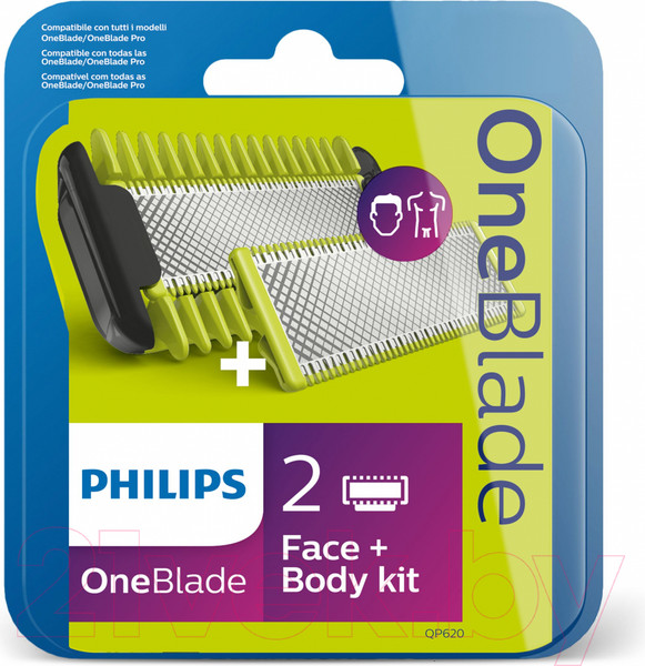 Изображение товара Набор насадок для электробритвы Philips OneBlade QP620/50