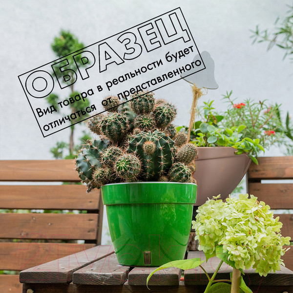 Изображение товара Вазон Santino Asti / AST25GLD/B двойной (золото/черный)