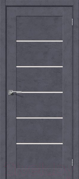 Изображение товара Дверь межкомнатная el'Porta Эко Легно-22 60x200 (Graphite Art/Magic Fog)