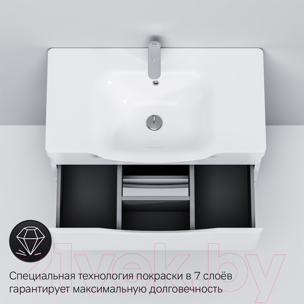 Изображение товара Тумба с умывальником AM.PM Like M80FSX0802WG + M80WCC0802WG