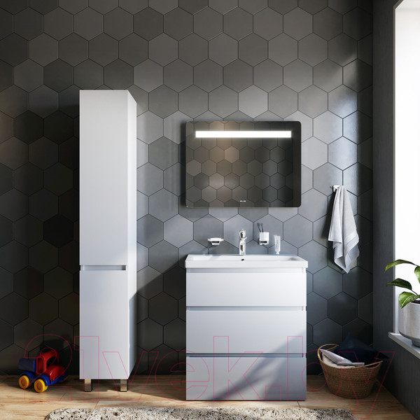 Изображение товара Тумба с умывальником AM.PM Gem M91FSX0752WG + M90WCC0752WG