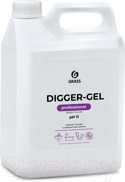 Изображение товара Средство для устранения засоров Grass Digger-Gel / 125206 (5.3кг)