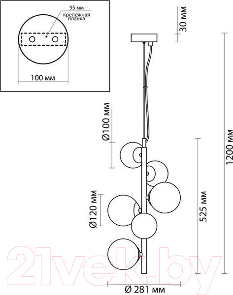 Изображение товара Люстра Odeon Light Tovi 4818/6