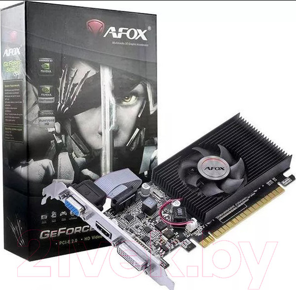 Изображение товара Видеокарта AFOX GeForce GT 610 2GB DDR3 (AF610-2048D3L7-V6)