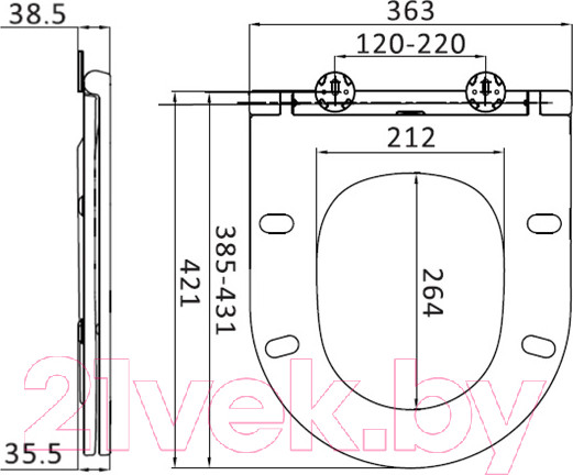 Изображение товара Унитаз подвесной AM.PM Spirit C701700WH + C707857WH