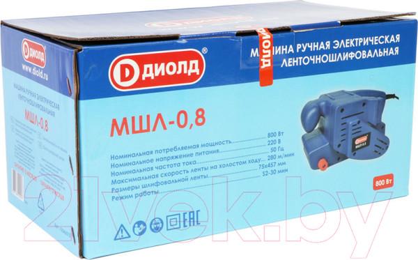 Изображение товара Ленточная шлифовальная машина Диолд МШЛ-0.8 (10046010)