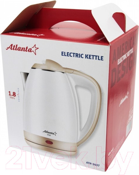 Изображение товара Электрочайник Atlanta ATH-2437 (белый)