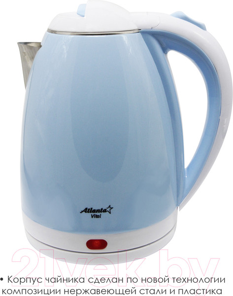 Изображение товара Электрочайник Atlanta ATH-2437 (голубой)