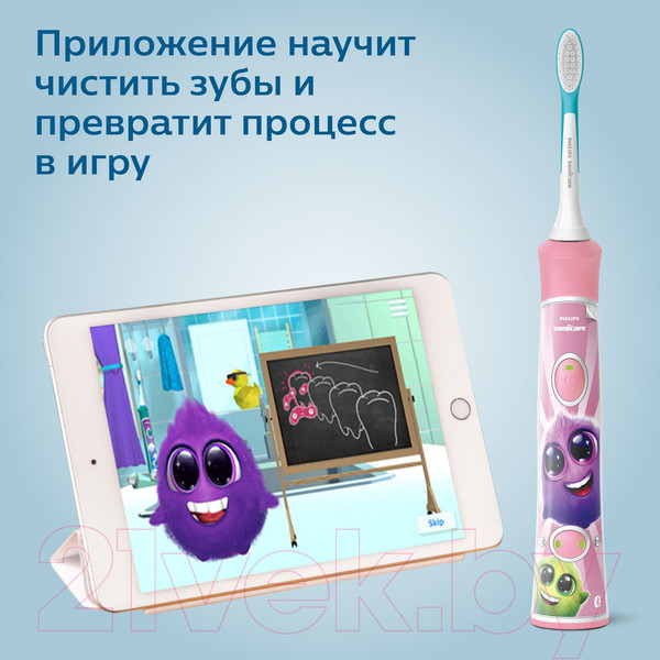 Изображение товара Детская звуковая зубная щетка Philips Sonicare For Kids HX6352/42