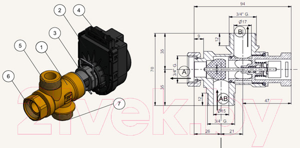 Изображение товара Модуль управления ГВС Эван Evan Aqua 116002