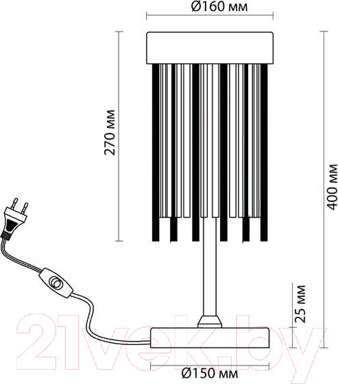 Изображение товара Прикроватная лампа Odeon Light York 4788/2T
