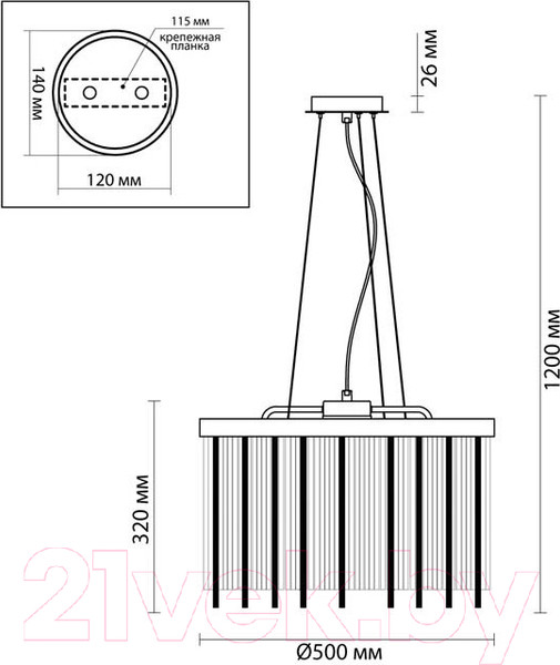 Изображение товара Люстра Odeon Light York 4788/7