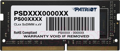 Изображение товара Оперативная память DDR4 Patriot PSD416G32002S