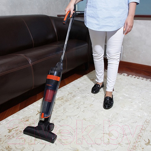 Изображение товара Вертикальный пылесос Endever SkyClean VC-294 (черный/оранжевый)