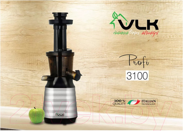 Изображение товара Соковыжималка электрическая VLK Profi 3100 (стальной/черный)