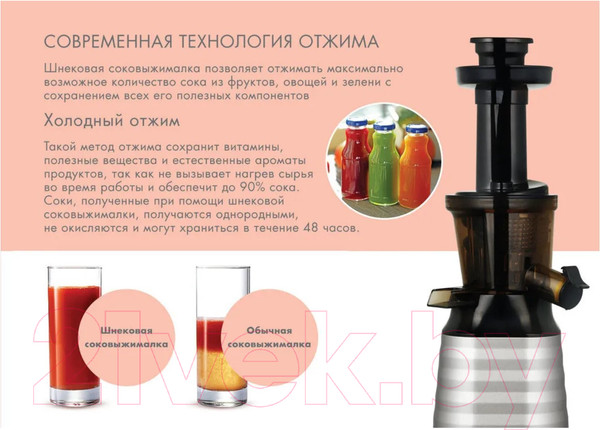 Изображение товара Соковыжималка электрическая VLK Profi 3100 (стальной/черный)