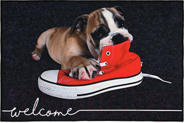 Изображение товара Коврик грязезащитный VORTEX Velur Щенок 40x60 / 24238