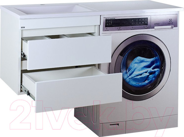 Изображение товара Тумба с умывальником Misty Фостер 55 / Э-Фос01055-012Я + Гавана 120 L