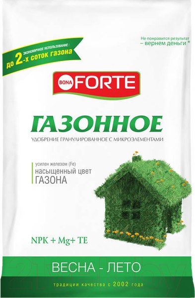 Изображение товара Удобрение Bona Forte Газонное весна BF23010711 (4.5кг)