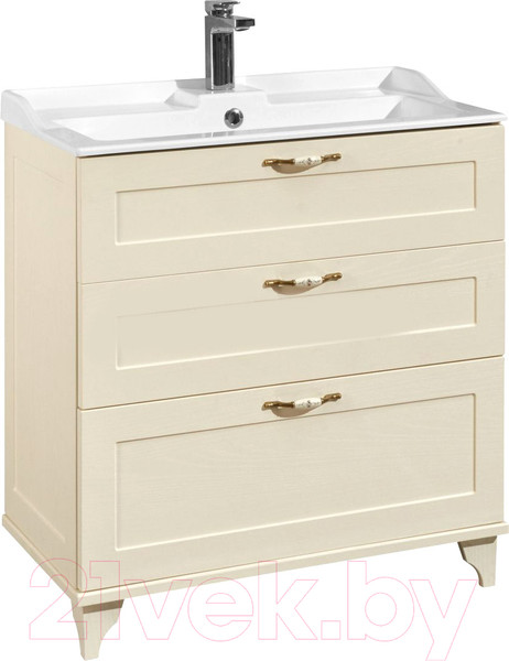 Изображение товара Тумба с умывальником Акватон Леон 80Н (1A1878K0LBPR0)