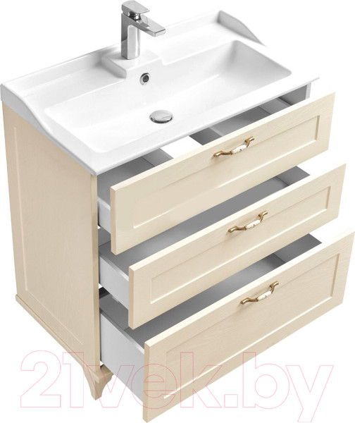 Изображение товара Тумба с умывальником Акватон Леон 80Н (1A1878K0LBPR0)