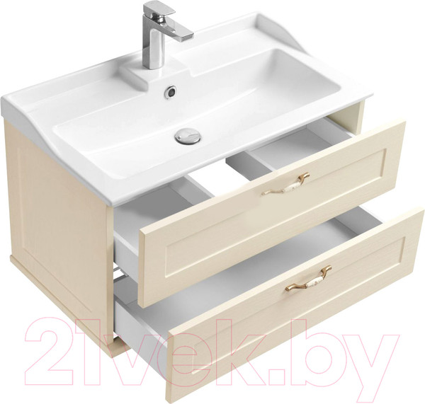 Изображение товара Тумба с умывальником Акватон Леон 80 (1A1863K0LBPR0)