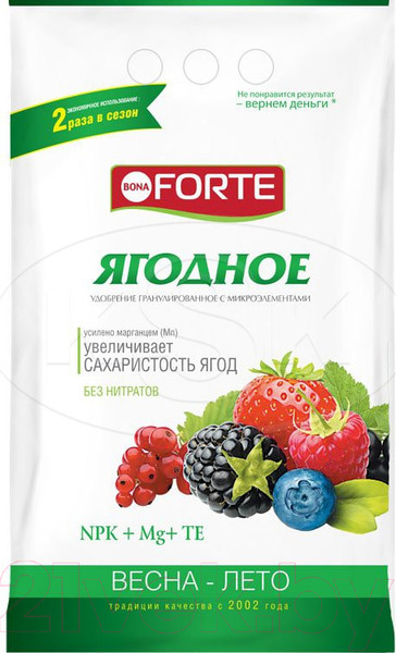 Изображение товара Удобрение Bona Forte Ягодное Весна-лето BF23010241 (2.5кг)