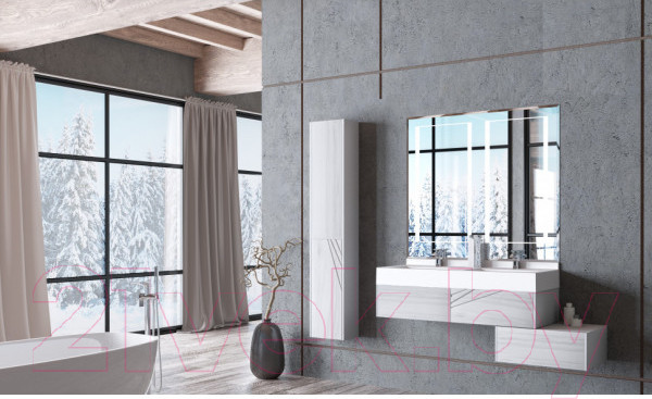 Изображение товара Тумба с умывальником Акватон Сакура 120 (1A2197K2SKW80)