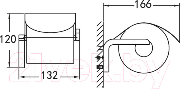 Изображение товара Держатель для туалетной бумаги Cezares Ultima CZR-F-8935