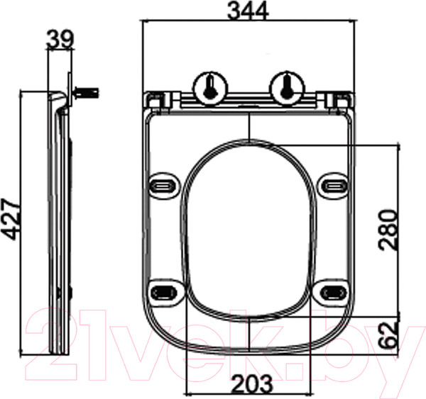 Изображение товара Сиденье для унитаза BelBagno BB2322SC